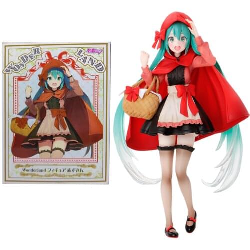 Taito Hatsune Little Red Riding Hood Miku Garage Kit Pvc Assembly Model Western Animiation Action Figure Kids Toys