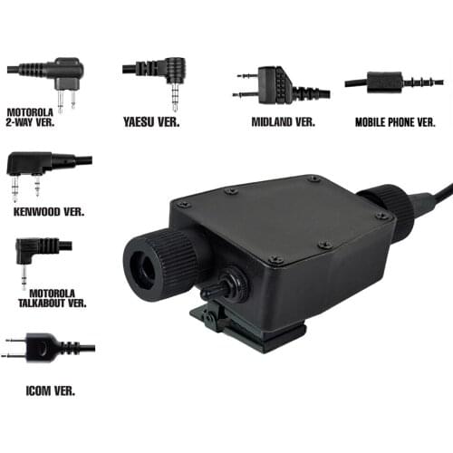 Tactical Airsoft Hunting z Tac PTT for Kenwod MILAND ICOM Military Standard Version Z116