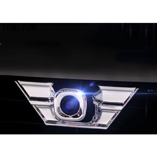 TOMEFON For Toyota RAV4 rav 4 2016 ABS Chrome 1pcs Auto Front Head Camera Pick-up Pick Up Cover Trim Frame Car Styling