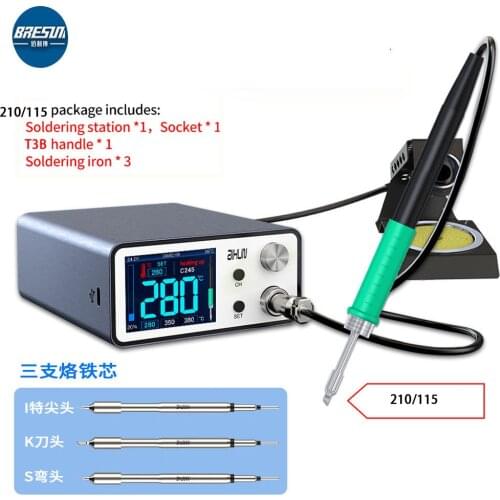 AIXUN T3B Smart Soldering Station IC CPU PCB Motherboard Repair for 210/115 Handle Lead Free Electric Iron Welding Set