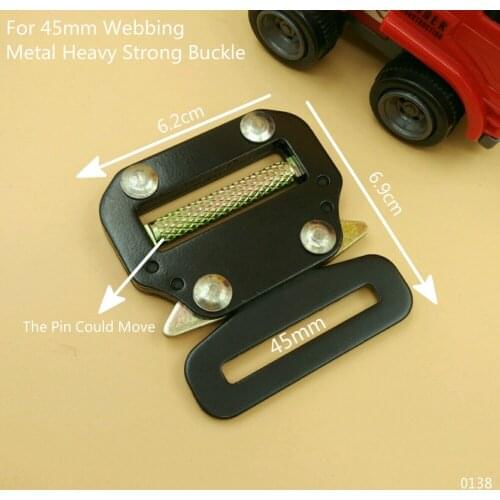 High resistance metal buckels side release 45mm inside diy bags sports wear outdoor coat belt buckles 2piece strong