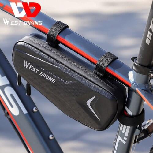 WEST BIKING Cycling Front Frame Bag Waterproof Bicycle Bags For Men MTB Road Bike Top Tube Storage Pannier Bike Accessories