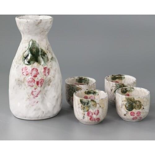 Japanese Style Sake Wine Warm Ceramic Sake Wine Set Chinese Wine Set Home Gift Set for Men In A Box Luxury Bb50