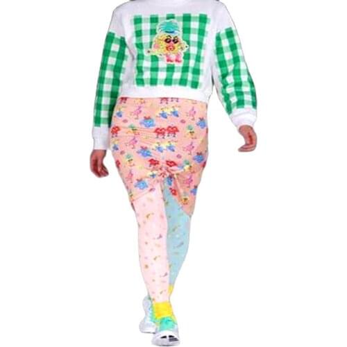 Womens tights Printed pantyhose star and moon print fashion Asymmetry Pantyhose Ladies' autumn and winter pantyhose girl tights