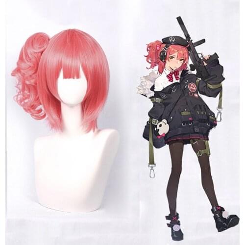 Game Girls Frontline Cosplay Wigs Mp7 Cosplay Wig Women Wig Hair Halloween Party Heat Resistant Synthetic Wig