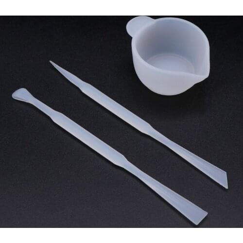 1 Set Mix Cup Silicone Mold Epoxy Resin Tools DIY Jewelry Making Stick Handmade Accessories N04 19 Dropship