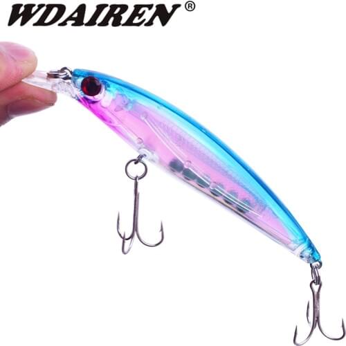 1Pcs Jerkbait Slowly Sinking Minnow Fishing Lure 110mm 13.5g Laser Body Wobbler Hard Crankbait Fishing Bait Swimbait Pesca