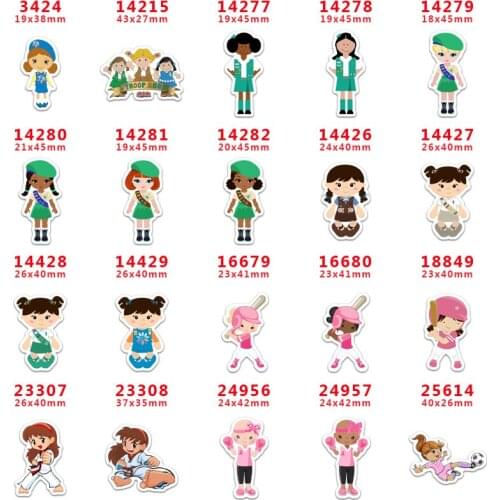 10 Pcs Cartoon Planar Resin Cabochons PR 14426