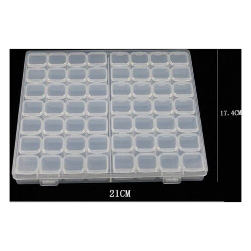 56 slots jewelry diamond painting Tools box embroidery case cross stitch sewing accessories holder storage Nail Art manicure