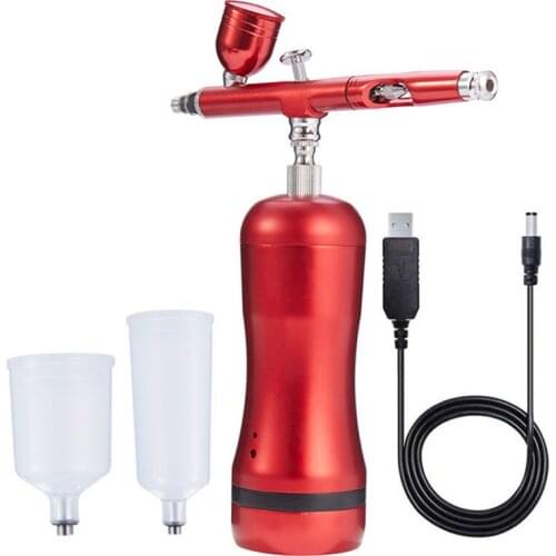 Cordless Automatic Airbrush Kit Portable Handheld Airbrush Gun Kit for Makeup Cake Decoration Model Coloring Manicure