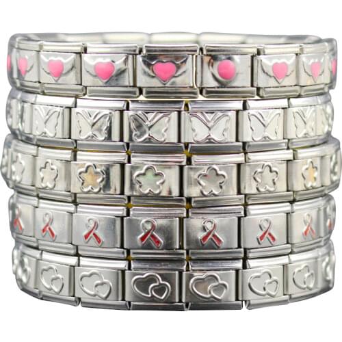 Hapiship 9mm Width Fashion Jewelry Stainless Steel Heart Flower Angle Butterfly Bracelet Bangle For Best Friend Wifes Gift G029