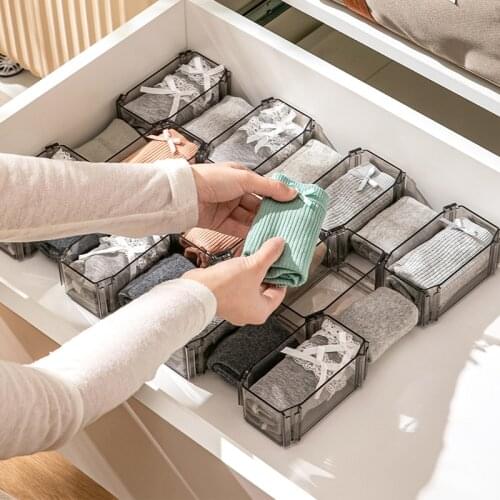 Household Storage Box, Compartment Drawer Type Underwear, Socks and Sundries Sorting Box, Multi-function Storage Box Saves Space