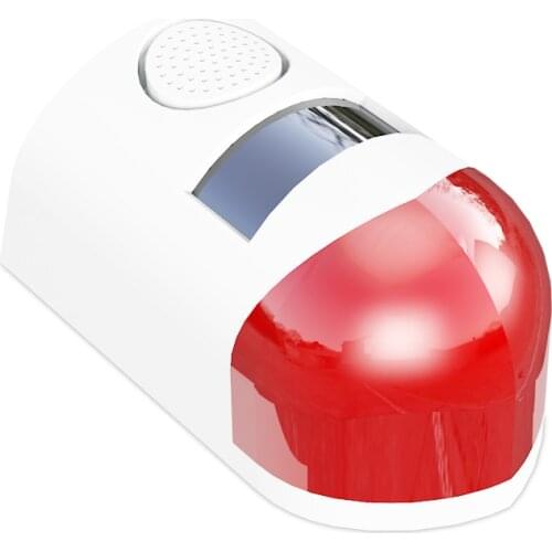 2020 New Solar Infrared Motion Sensor Detector Remote Control Siren Strobe Alarm Waterproof 120dB Loud For Home Yard Outdoor