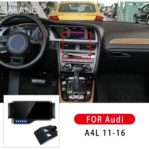 New Hot Electric Car Mobile Phone Holder For Audi A4L 2011 2012 2013 2014 2015 2016 360Rotatable Auto Mobile Phone Fixed Bracket