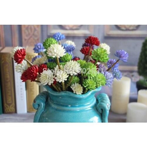 Home accessories flowers Bride holding flowers6 plastic stone lotus Wedding artificial flowers Bouquet silk flower table flower