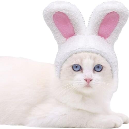 Cat Headgear Bunny Lamb Cashmere Material Use for Keeping Warm Acting Cute White Colour Casual Style Costume Accessories Lovely