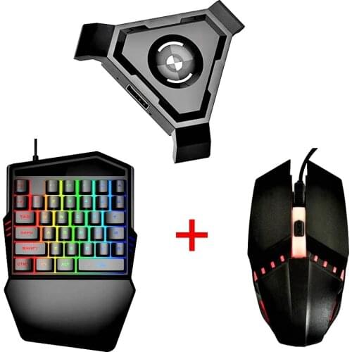 Mobile Gamepad Controller Gaming Keyboard Mouse Converter for Android ios Phone to PC Bluetooth 4.1 Adapter Plug and Play