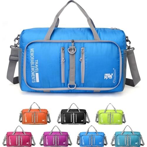 New Outdoor Travel Bag Sports Fitness Folding Hand Bag Men Women Portable Camping Hiking Shoulder Bag