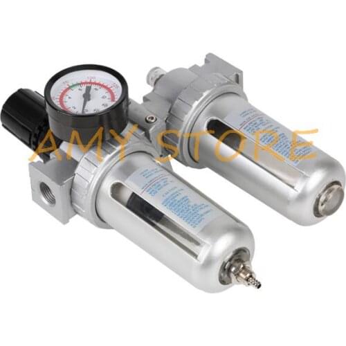 SFC-300 3/8" BSP Thread Air Compressor Air Treatment Filter Regulator Oil Water Separator Trap Filter Automatic Drain