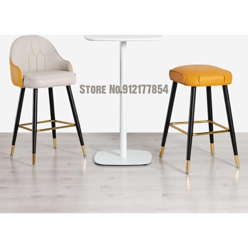 Light Luxury Bar Chair Island Chair Modern Minimalist Cash Register Front Desk Home High Stool Bar High Stool