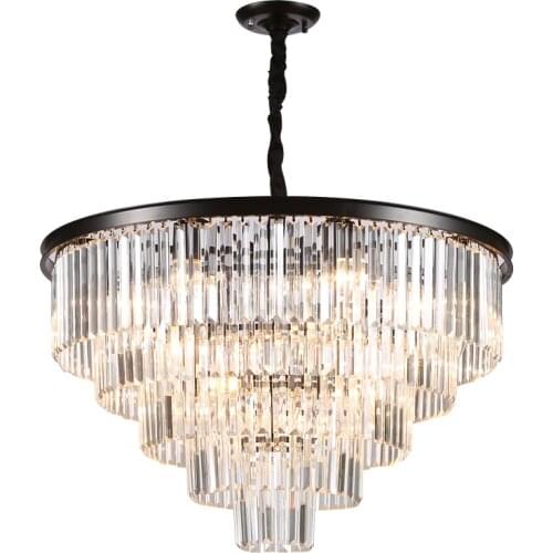 LED Crystal Chandeliers modren Led Pendant Metal Room Lights pendant lamp Dining Room Hanging Fixtures clear crystal Fedex