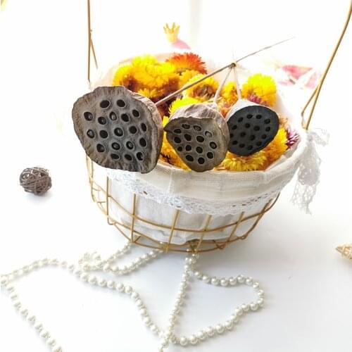 1pc Dried Natural Flowers Lotus Decorative Dry Flower For Photo Props 5-7cm Preserved Flowers Dried Plants Flower Arrangement