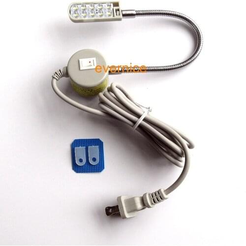 10 Led Light Lamp Magnetic Base 110V 220V W/ Plug Shop Work Bench Machine Tool