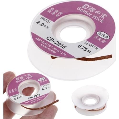 2mm Desoldering Solder Braid Wick Remover Cable Wire New Dropshipping