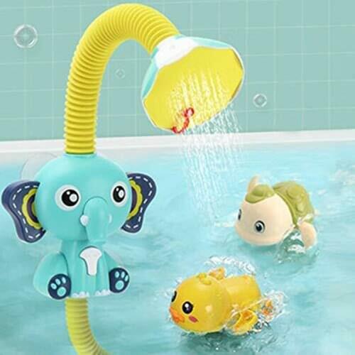 2020 Cute Elephant Sprinkler Bath Toy Kids Bath Toys Baby Cute Animals Water Spray Sprinkler Bathroom Sprinkling Water Toy