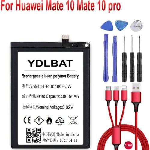 HB436486ECW Battery for HUAWEI MATE 10 Mate 10 Pro Lite/P20 Pro L09 L29 L09 Nova 2 Plus Nova 2I Honor 9I +USB cable+toolkit
