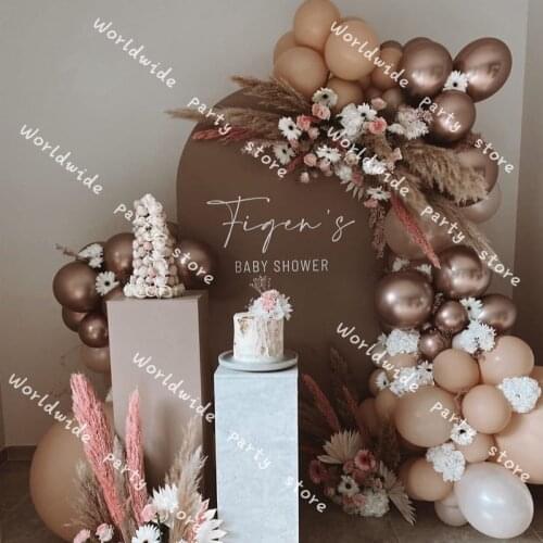 Balloon Garland Arch Kit DIY Baby Shower Party WEDDING Decoration White Gold Retro Skin Ballon Arch Kit Kid Adult Wedding Decor