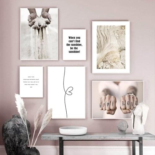 Healing Motivational Quotes Canvas Nordic Poster Abstract Art Wall Print Painting Scandinavian Modern Home Decoration Picture