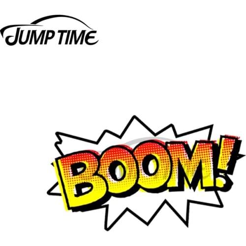 JumpTime 13 x 3.3cm For BOOM! Comic Onomatopoeia Car Stickers Creative vinyl Decal Sunscreen Car Accessories Bumper Decoration