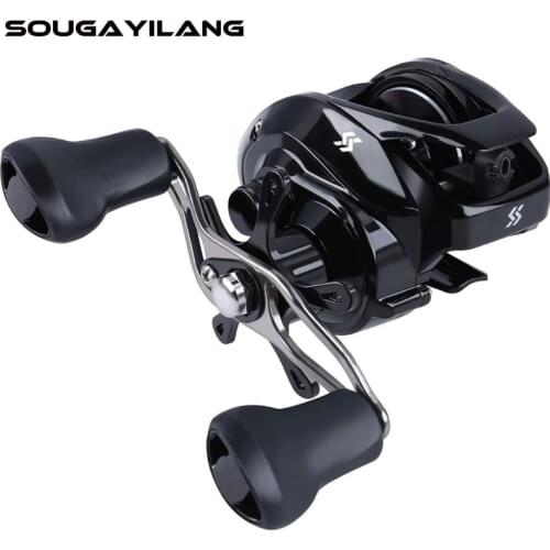 Sougayilang 12+1BB Baitcasting Fishing Reel 7.2:1 High Speed Gear Ratio Tip Quality Aluminum Spool Reel for Saltwater Freshwater