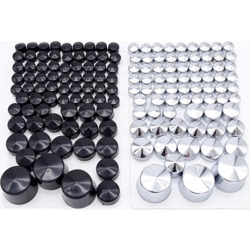 1 Set Motorcycle Screw Chrome Bolt Toppers Cover Caps Kit Motobike Parts for Harley-Davidson Dyna Glide TWIN CAM 1984-2006 2005