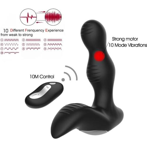 Hot Wireless USB Remote Vibrating Prostate Massager Men Anal Plug Male Masturbator for Man Anus G Spot Vibrator Adult Sex Toys