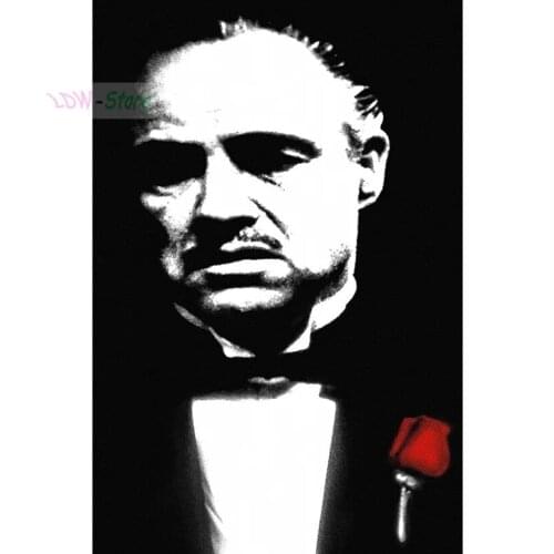 Full Square/square Drill 5D DIY Diamond Painting "The Godfather Poster" 3D Embroidery Cross Stitch Mosaic Decor Gift NEW807