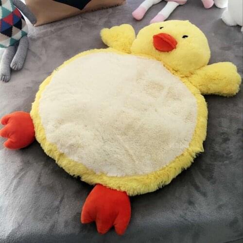 Fluffy Kids Sleeping Plush Mats Animal Chick Bear Duck Rabbit Thick Safe Bedroom Decor Comfortable Nap Crawling Mat Great Gift