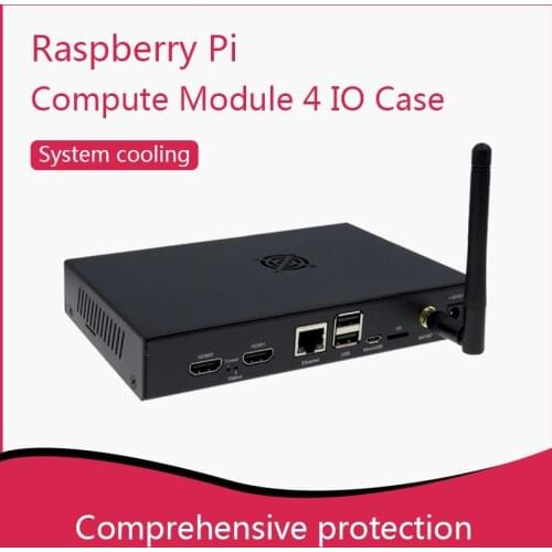 Raspberry Pi Compute Module 4 IO Board CM4 IO Board Case Metal Shell Acrylic Shell With Fan