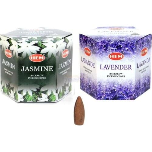 Modern Lavender and Backflow Waterfall Incense Cones 40 Pcs trinket baratija حلية орнаментальный