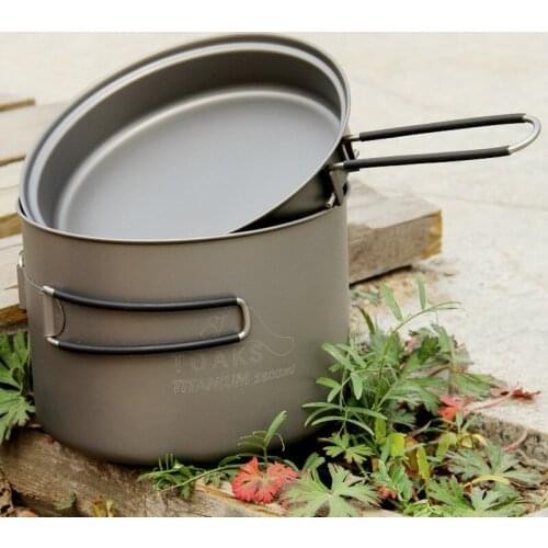 TOAKS Ultralight Titanium 1600ml Pot with Pan 230g