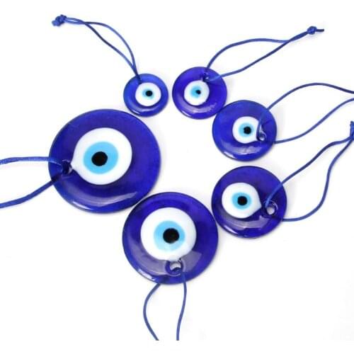 Turkish Blue Evil Eye Wall Hanging Ornament Turkish Nazar Beads Home Protectio