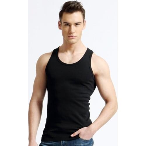 2021Spring and Summer Mens Sports Vest Running Sport Slim Fit Vest Men Gym Tank Top Corset Top Casual Fashion Mens Clothing