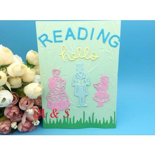 Y69 METAL CUTTING DIES Family Father Mother And Girl Scrapbook card invitation paper craft party decor embossing stencil cutter