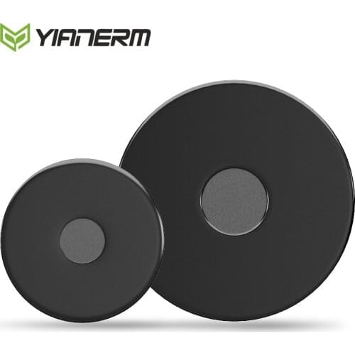 Yianerm 10 Pcs Pack Suction Cup Holder Black Hard Base Accessory With 3M Adhesive Fixed Mount For Sucker Phone/Tablet Stand