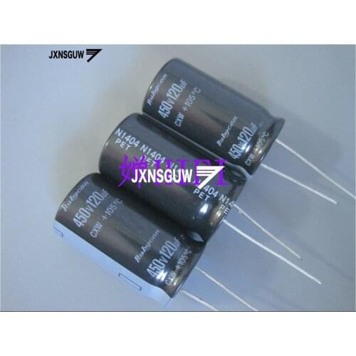 10PCS NEW RUBYCON CXW 450V120UF 18X30MM Aluminum electrolytic capacitors 120uF/450v 105 degrees 120UF 450V