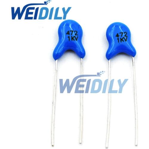 100PCS/LOT 1KV 472 4.7NF High Voltage Ceramic Capacitors DIP Capacitance 1000V 4.7nf