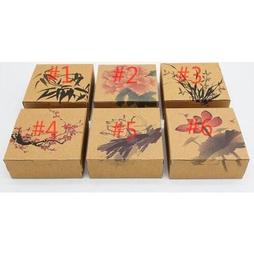 200pcs/lot Classic Chinese Ink And Wash Painting Style Mooncake Box Cake Biscuit Candy Package Gift Box lin4135