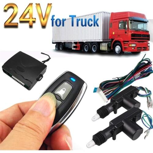 Car 24V Electronic Car Truck Central Remote Control Locking Door Anti-theft Lock Automobile Accessories Auto Centrals Locks
