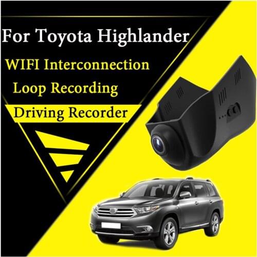 Car WiFi DVR Dash Camera For Toyota Highlander XU40 2007~2013 Driving Video Recorder Road Record